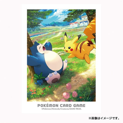 Sleeves Pikachu & Snorlax Aventuras en Kanto Pokémon Center