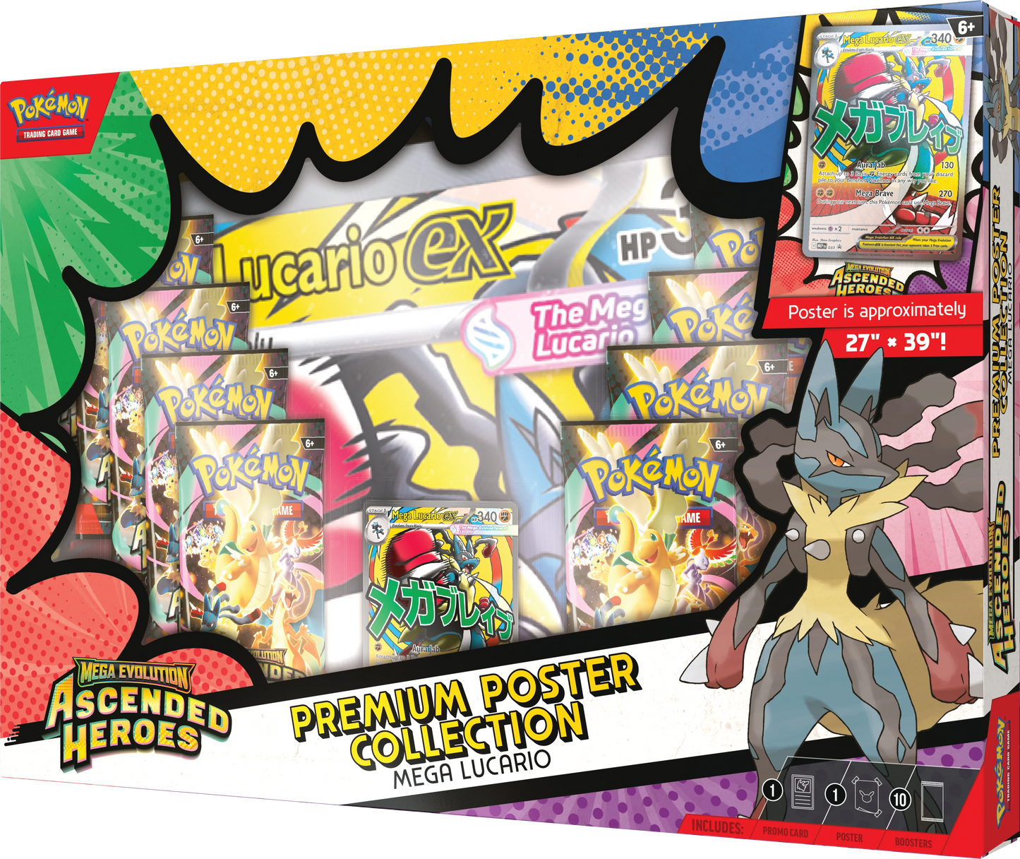 Mega Lucario póster Collection Ascended Héroes