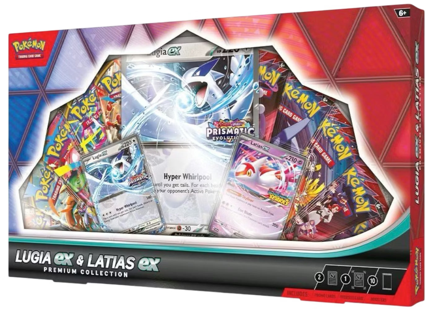 Lugia Ex & Latias Ex Prismatic Evolution caja de colección premium