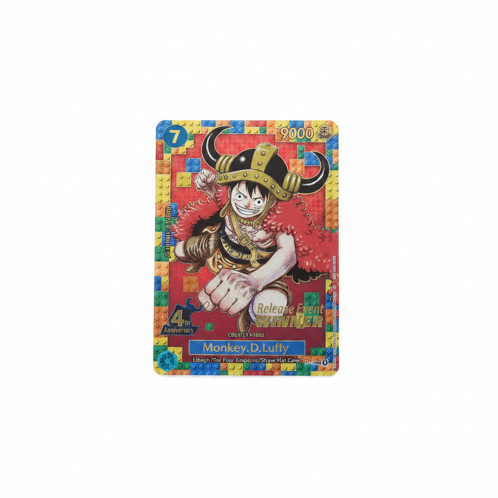 One Piece Carta Promo 4to aniversario Monkey. D. Luffy WINNER Pack Release Event Kit [OP-17]