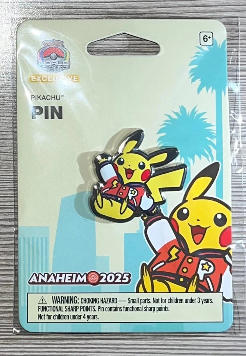 Pin Pikachu Mundial Anaheim 2025