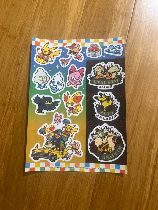 Set de Stickers Mundial Anaheim 2025