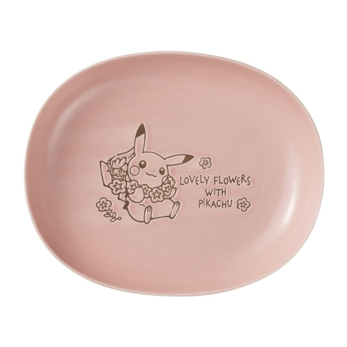 'Cuenco Ovalado LOVELY FLOWERS CON PIKACHU Rosa'