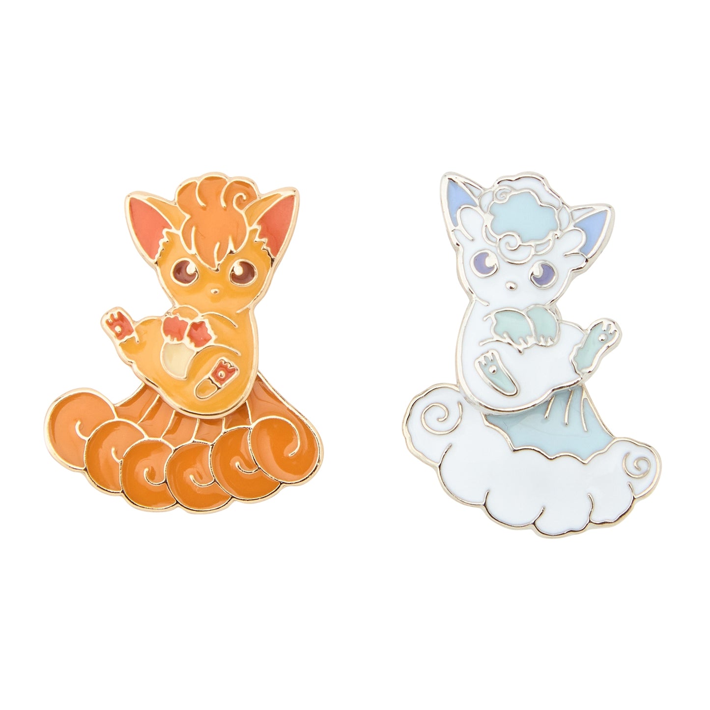 Vulpix & Alolan Vulpix aretes a Juego - Joyería