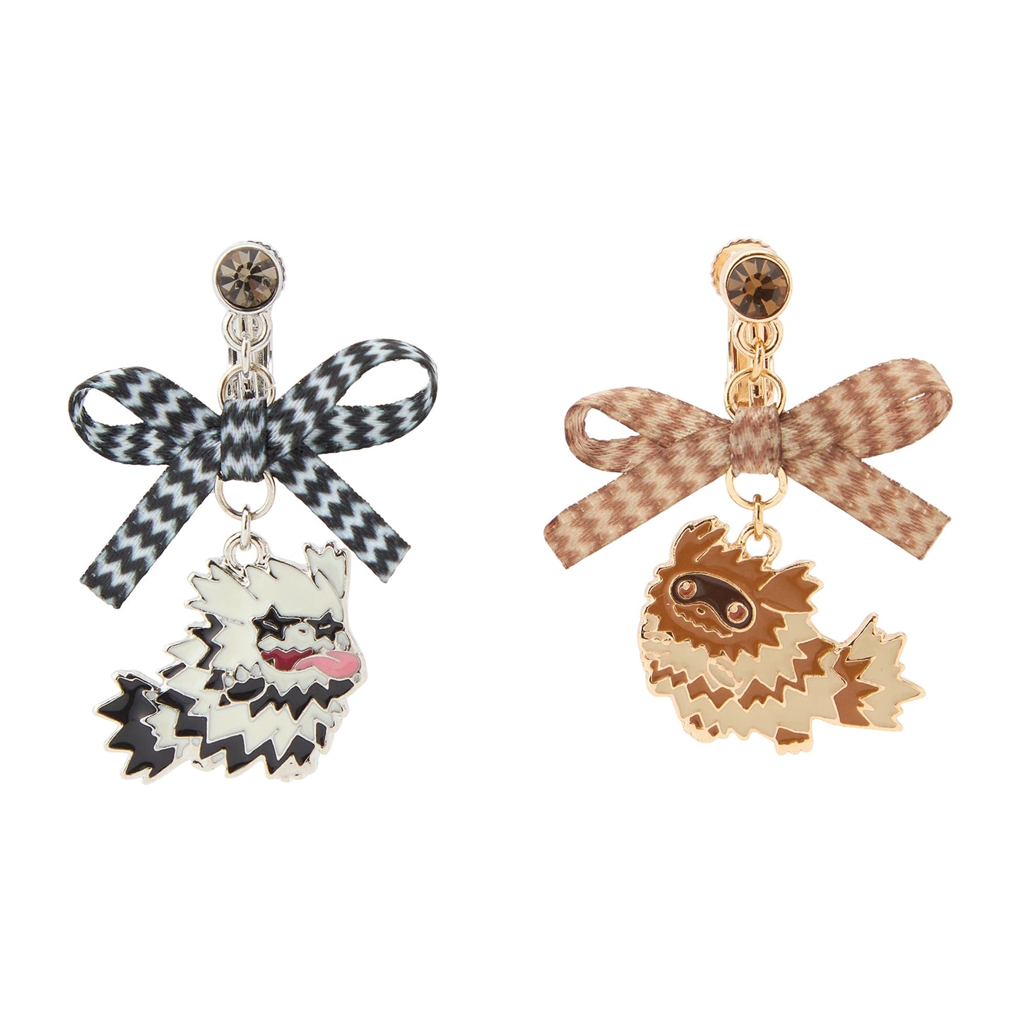 Aretes únicos: Zigzagoon & Galarian Zigzagoon. Accesorio de moda.
