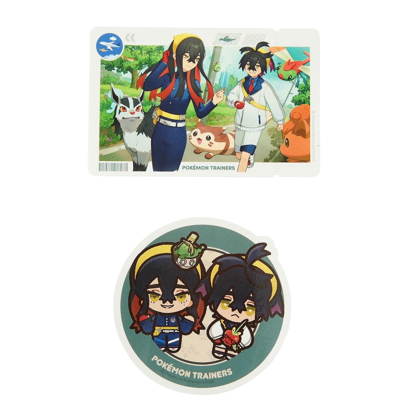 Conjunto de pegatinas POKÉMON TRAINERS -Kitakami Village-: Pegatinas y sellos.