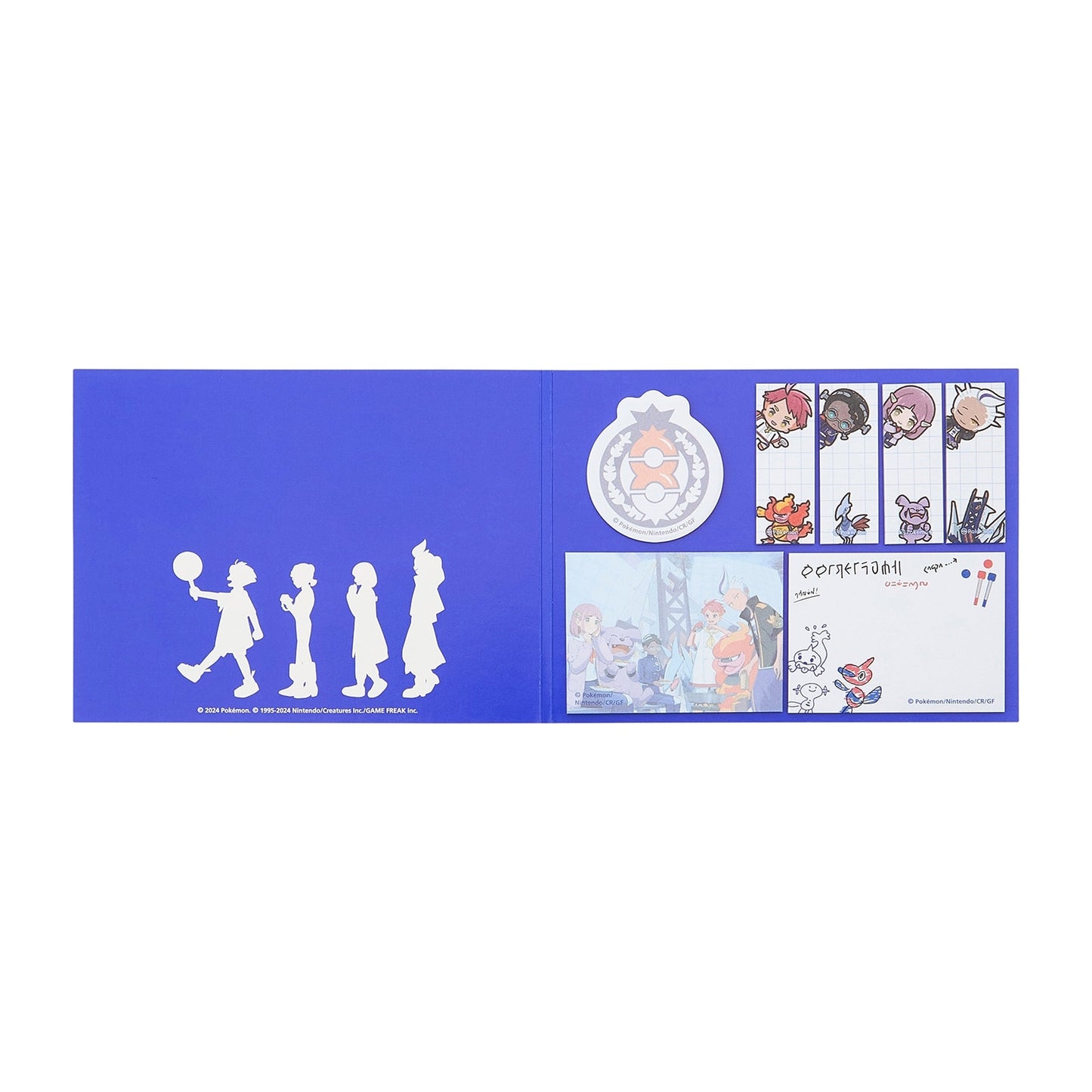 Conjunto de notas POKÉMON TRAINERS en la Academia Blueberry: cuaderno, bloc de notas y agenda.