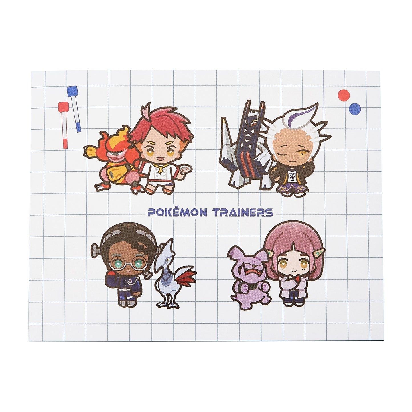 Conjunto de notas POKÉMON TRAINERS en la Academia Blueberry: cuaderno, bloc de notas y agenda.