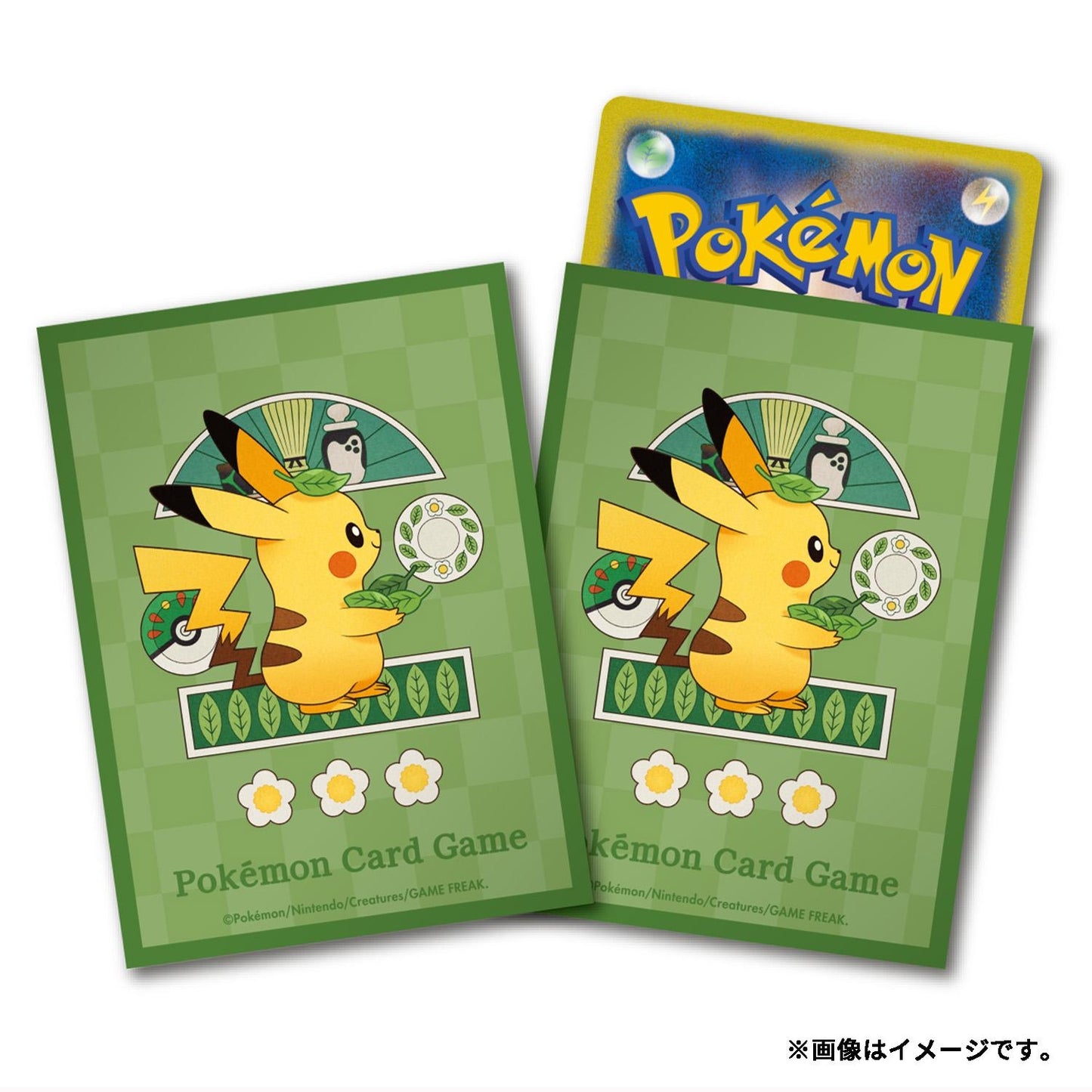 Pokémon Trading Card Game Deck Shield Micas Cafe PikachuChatot Peripherals.
