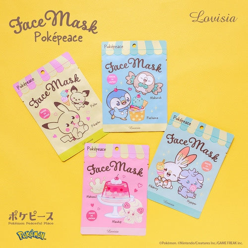 Mascarilla Facial de PokéPeace con Scorbunny y Espurr'