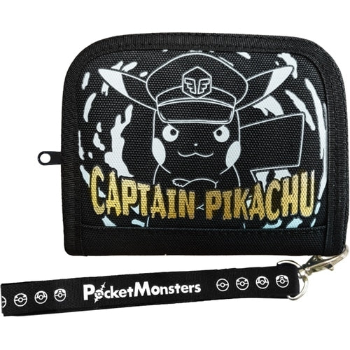Cartera Redonda Captain Pikachu - BK Pokémon Wallet & Card Case