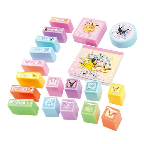 Set de notas adhesivas Eevee Friends: sellos y estampas