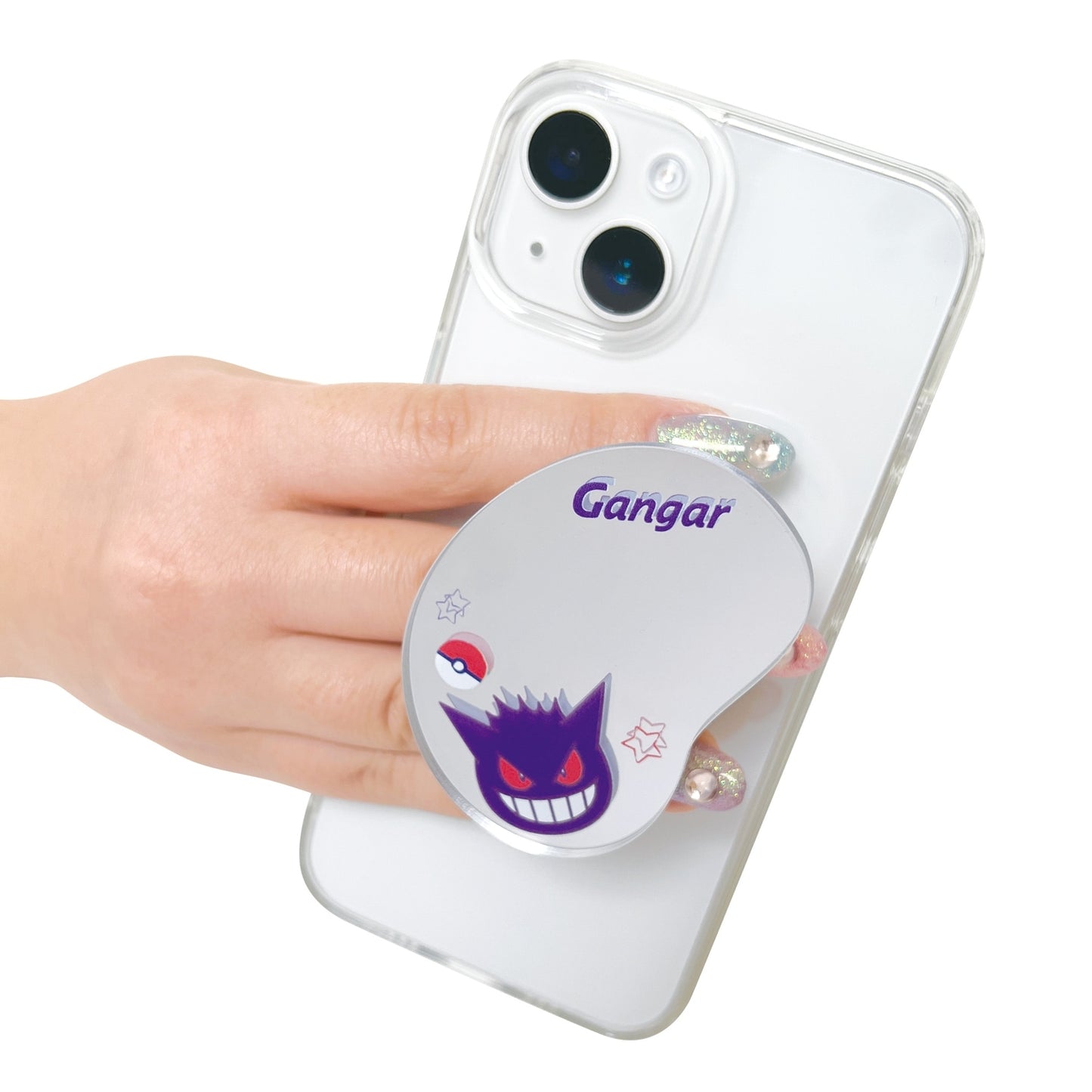 Soporte de teléfono con espejo Gengar - ¡Accesorio para teléfono móvil imprescindible!