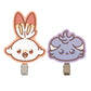 Pinza de Cabello de Caucho  Scorbunny & Espurr - Poke Pieces