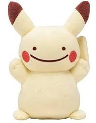 Peluche Stuffed Transform Pikachu/Ditto