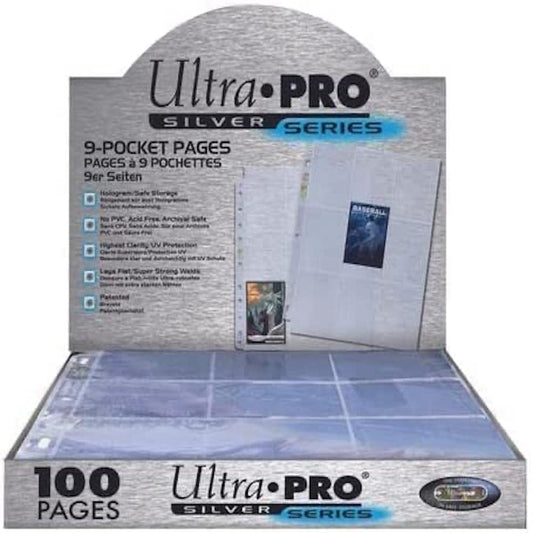 Ultra Pro 9-Pocket Silver Series Pages for Standard Size Cards +100