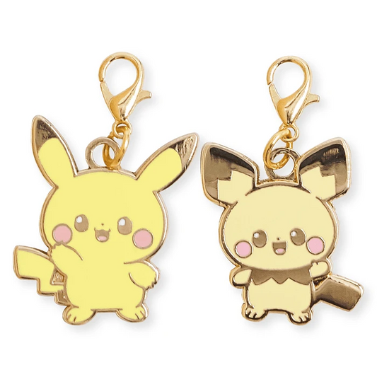 Dije metalico Pikachu & Pichu Pokepeace