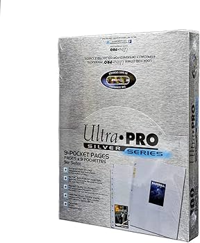 Ultra Pro 9-Pocket Silver Series Pages for Standard Size Cards +100