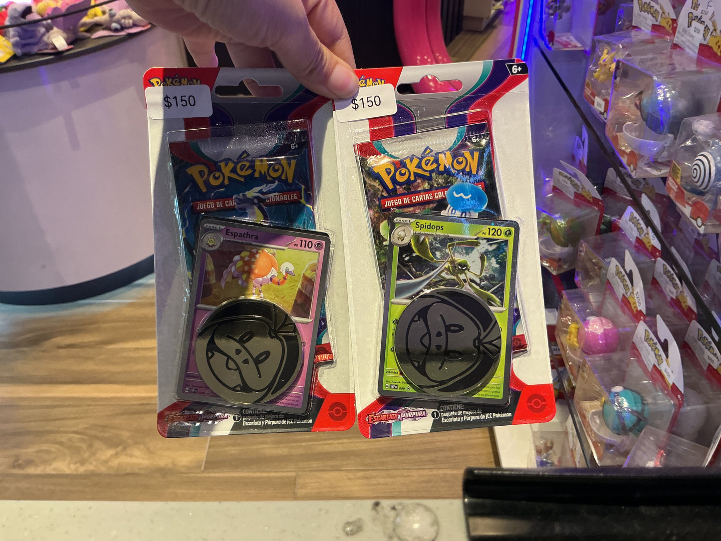 Escarlata y púrpura 1 Booster +coin+promo