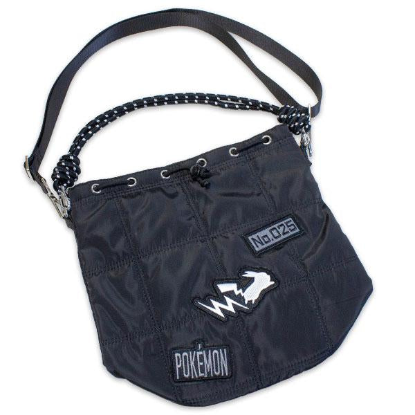 Bolso de hombro Negro Pikachu 2 vias Negro y Blanco