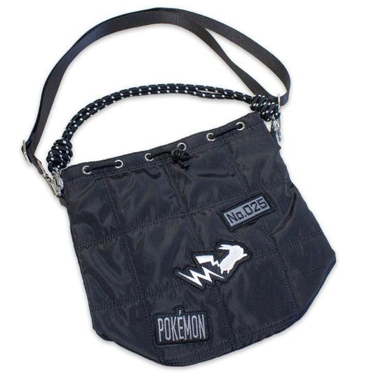 Bolso de hombro Negro Pikachu 2 vias Negro y Blanco