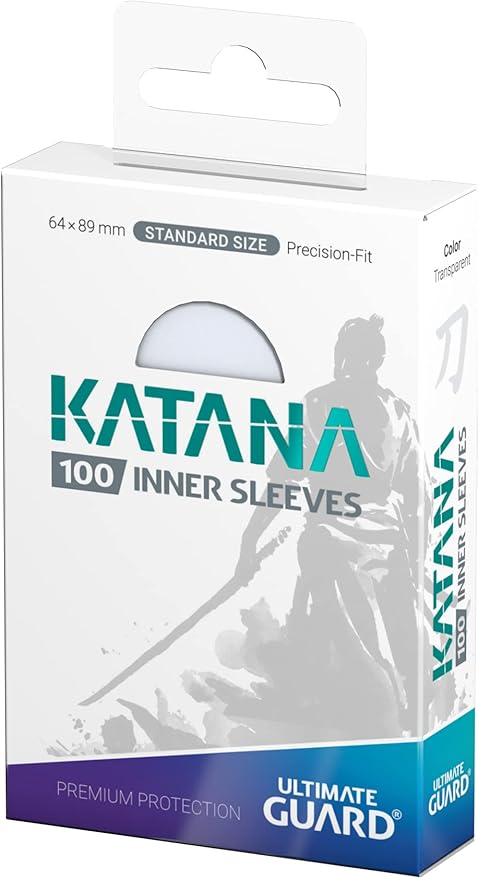 Ultimate Guard Katana Inner Sleeves Standar Size 100 Transparente