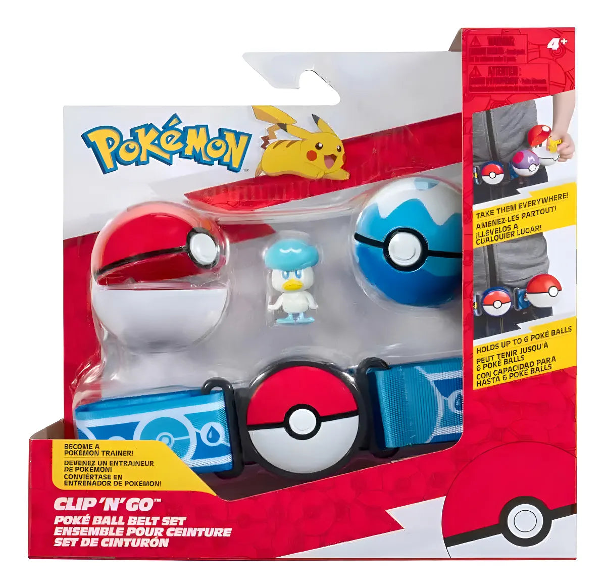 Quaxly Juego de Cinturones Clip N Go Wave 5 con ultraball