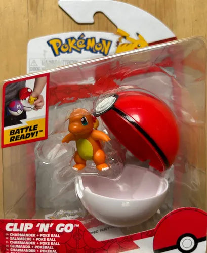 Jazware Pokeball Clip N Go Charmander