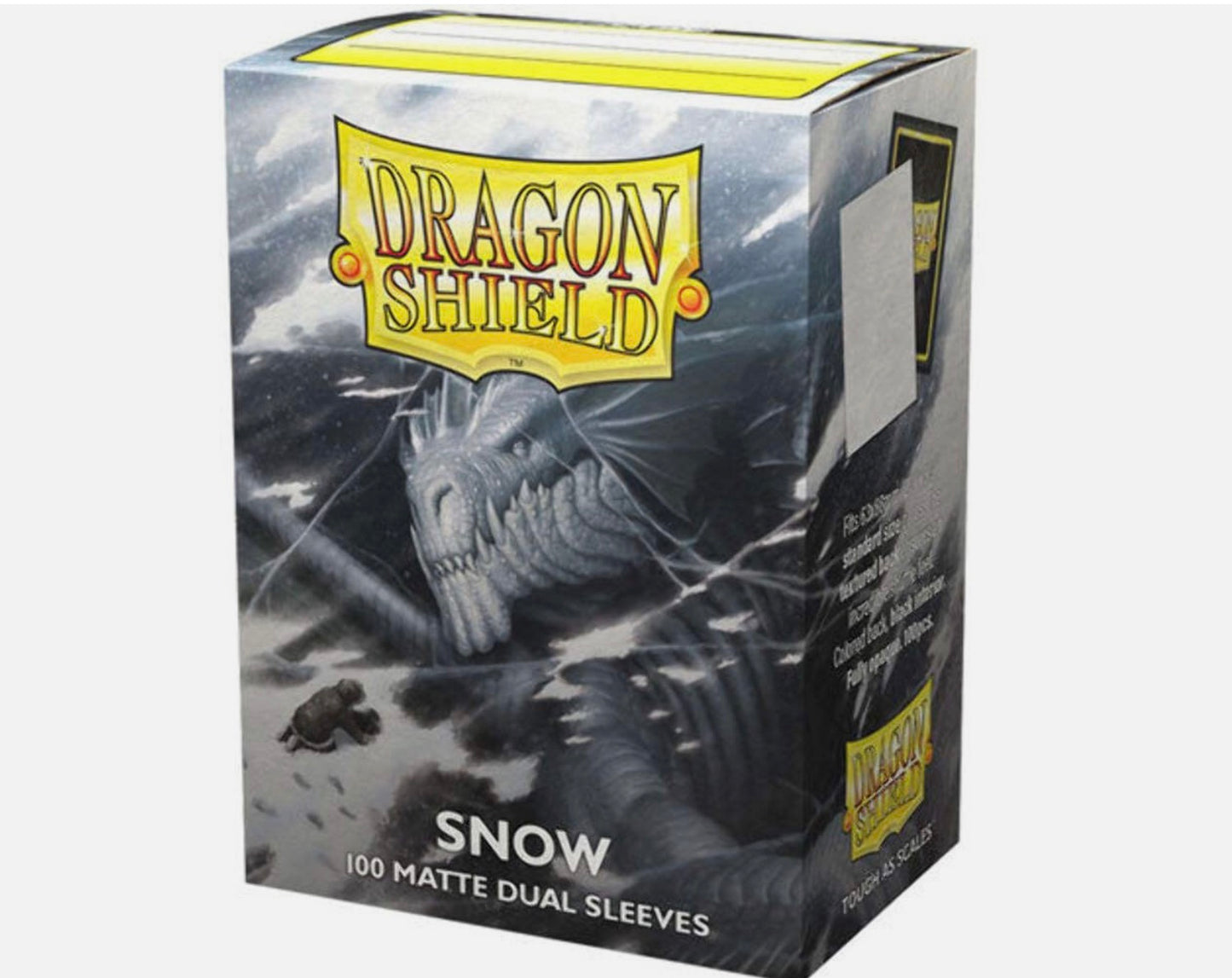 Dragon Shield Sleeves: Standard DUAL- Matte Snow  (100 ct.)