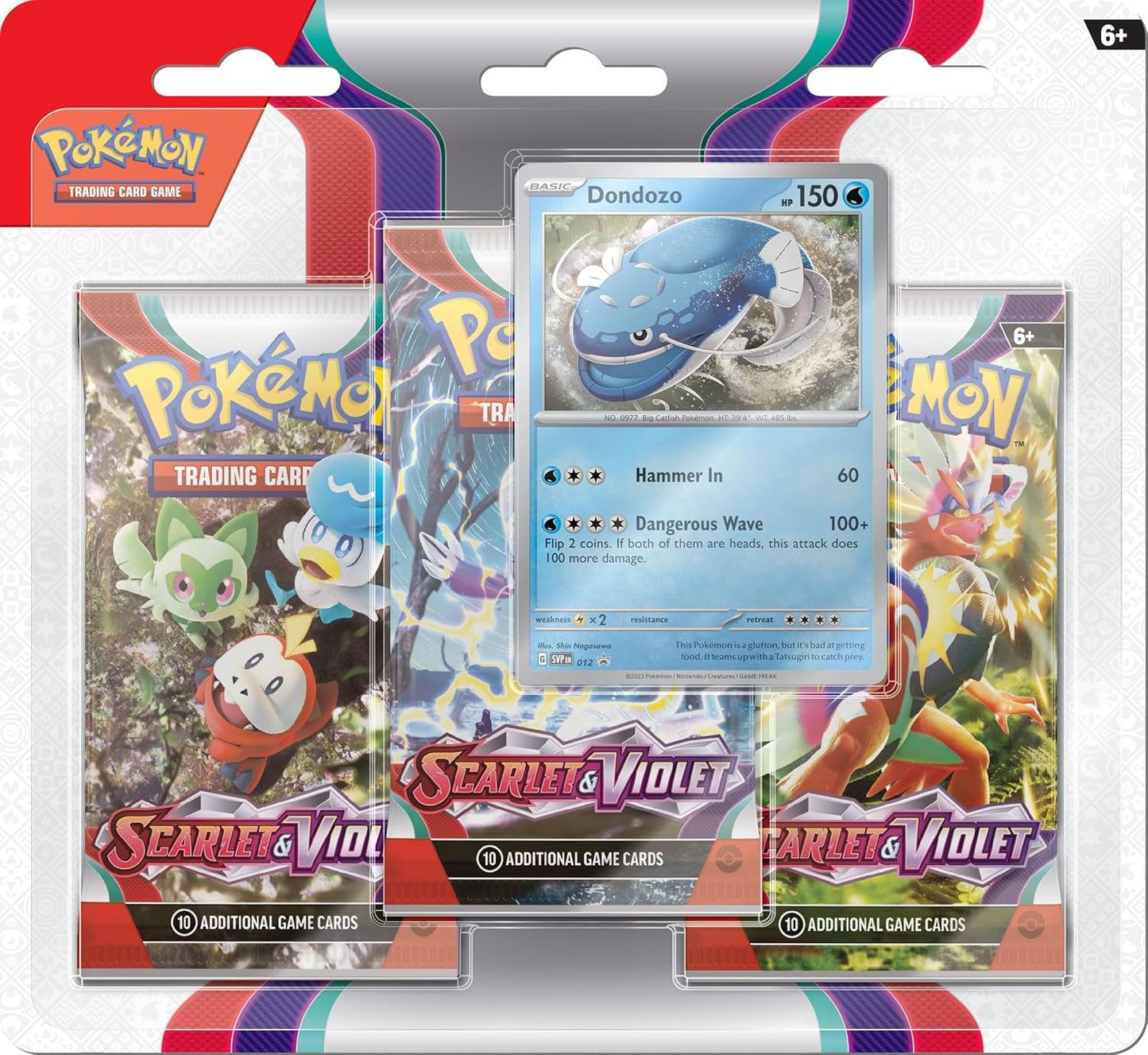Pokemon TCG: Spanish Scarlet & Violet - 3-Booster Blister Case