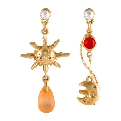 Aretes earclip lunatone y solrock