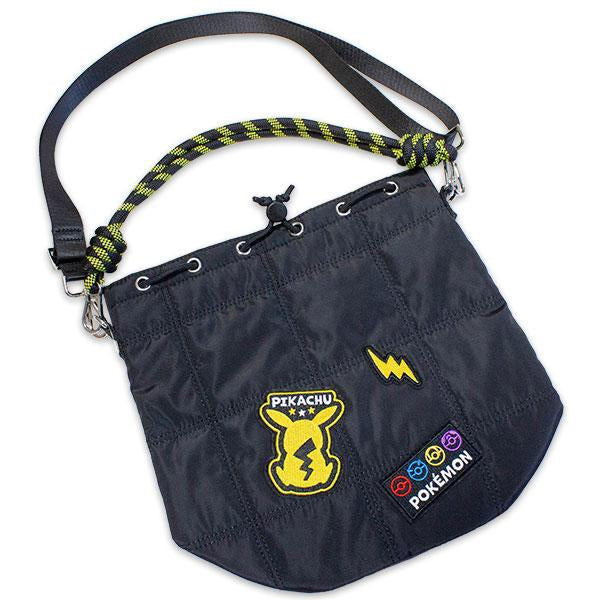 Bolso de hombro  Pikachu 2 vías amarillo y negro