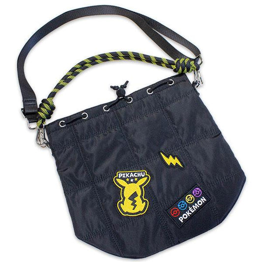 Bolso de hombro  Pikachu 2 vías amarillo y negro