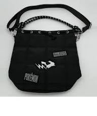Bolso de hombro Negro Pikachu 2 vias Negro y Blanco