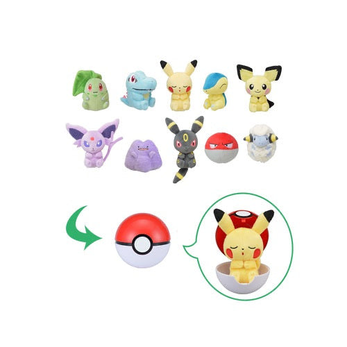 Gachapon Mini Peluche en Estuche de Pokebola