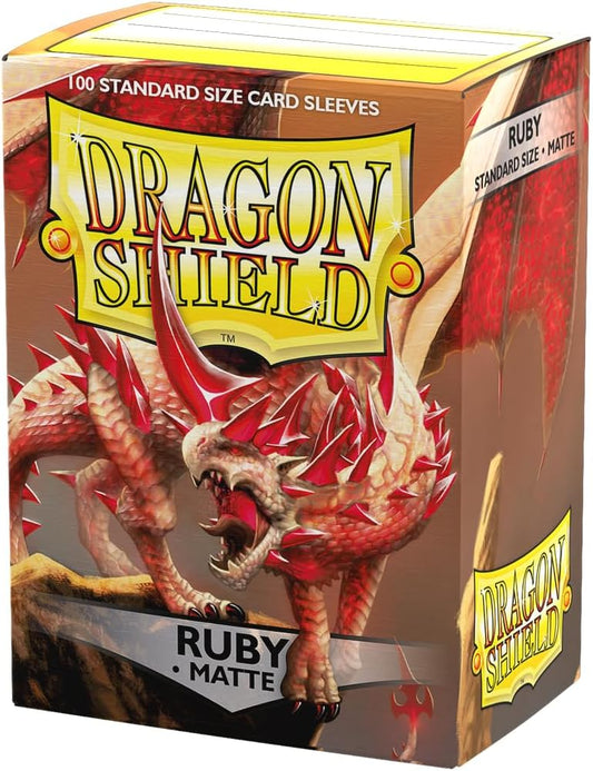 Dragon Shield Sleeves: Standard- Matte Ruby (100 ct.)