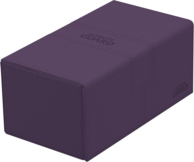 Ultimate Guard Flip 'n' Tray 200+, funda para cubierta para 200 tarjetas TCG de doble manga + bandeja de dados.