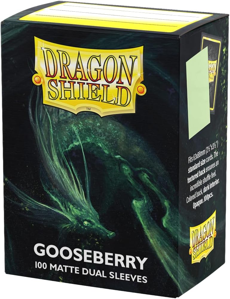 Dragon Shield Sleeves: Gooseberry matte dual