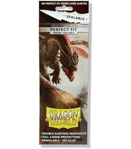 Dragon Shield Sleeves: Perfect Fit Sealable- Smoke (100 ct.)
