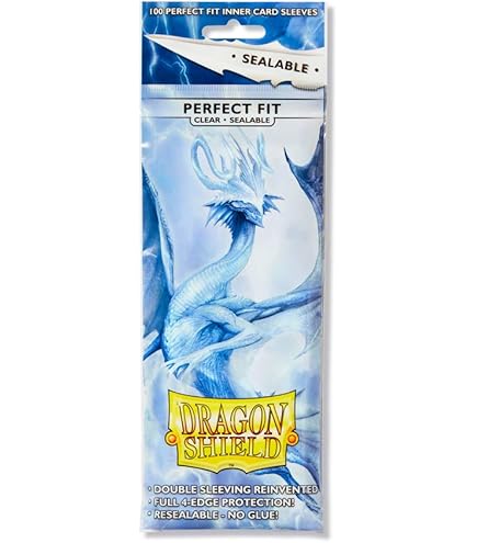 Dragon Shield Sleeves: Perfect Fit Sealable- Clear (100 ct.)