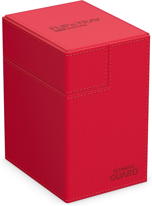 Ultimate Guard Twin Flip 'n'Tray133+ color rojo