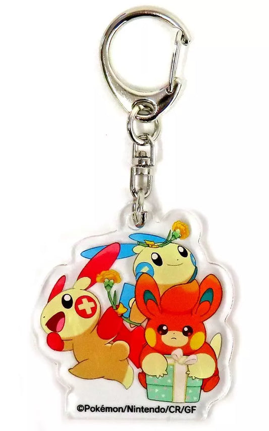 Llavero de Acrílico Pawmi, Minun y Plusle.
