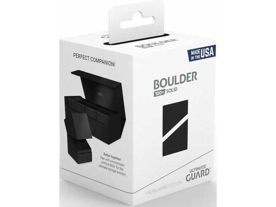 Ultimate Guard Boulder Solid 100+ Negro