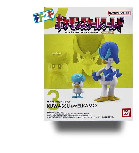 Figura Pokemon Scale World  Quaxly & Quaxwell