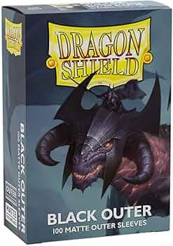 Dragon Shield Sleeves Matte Outer Black