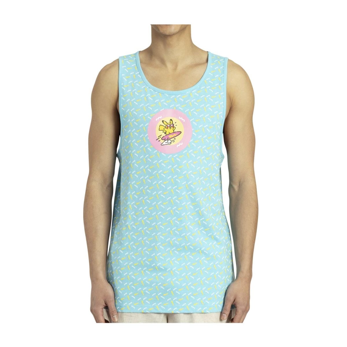 Camisa sin mangas Lazy Summer Blue Fitted Pikachu