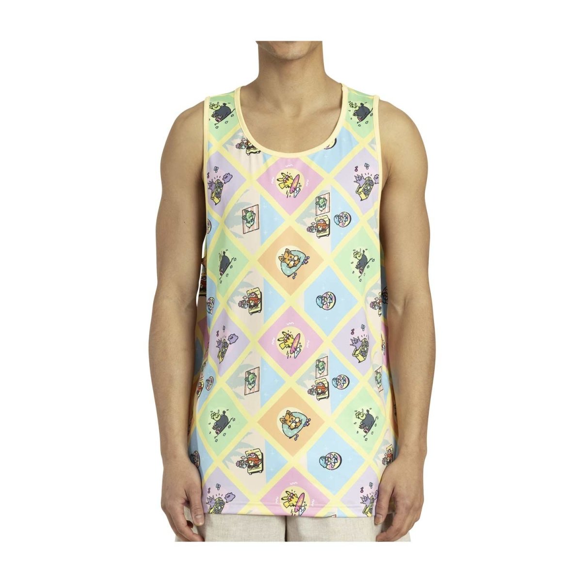 Camisa sin mangas Lazy Summer Allover-Print Fitted