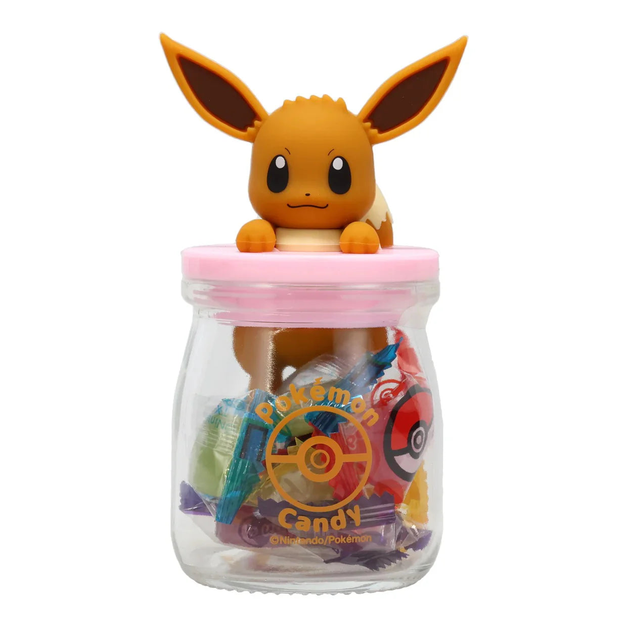 Frasco Dulces Eevee tapa Rosa