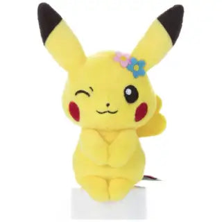 Chokkori-san Pikachu con flores Sentada
