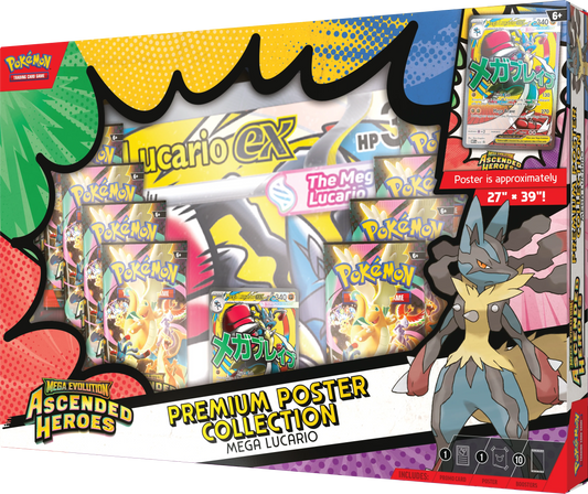 Mega Lucario póster Collection Ascended Héroes